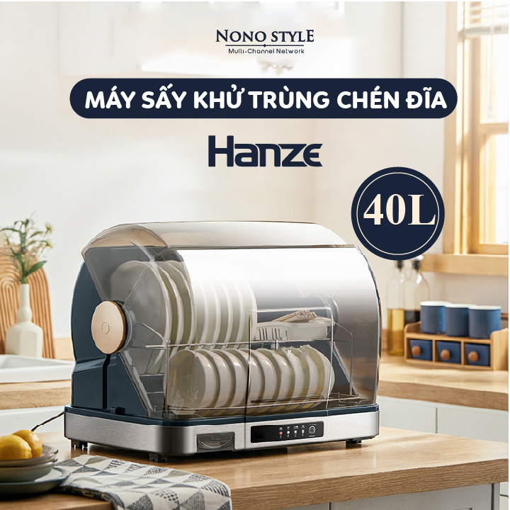 Máy sấy khử trùng chén đĩa hanze bjg60uv - máy sấy chén bát 4 chế độ tiện lợi - bảo hành 12 tháng