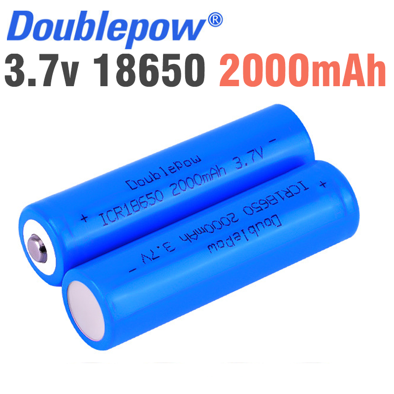 Pin sạc 18650 3.7v dung lượng 2000mah dùng cho xe đồ chơi trẻ em, đèn pin, quạt mini, thiết bị điện cầm tay... (1 viên)
