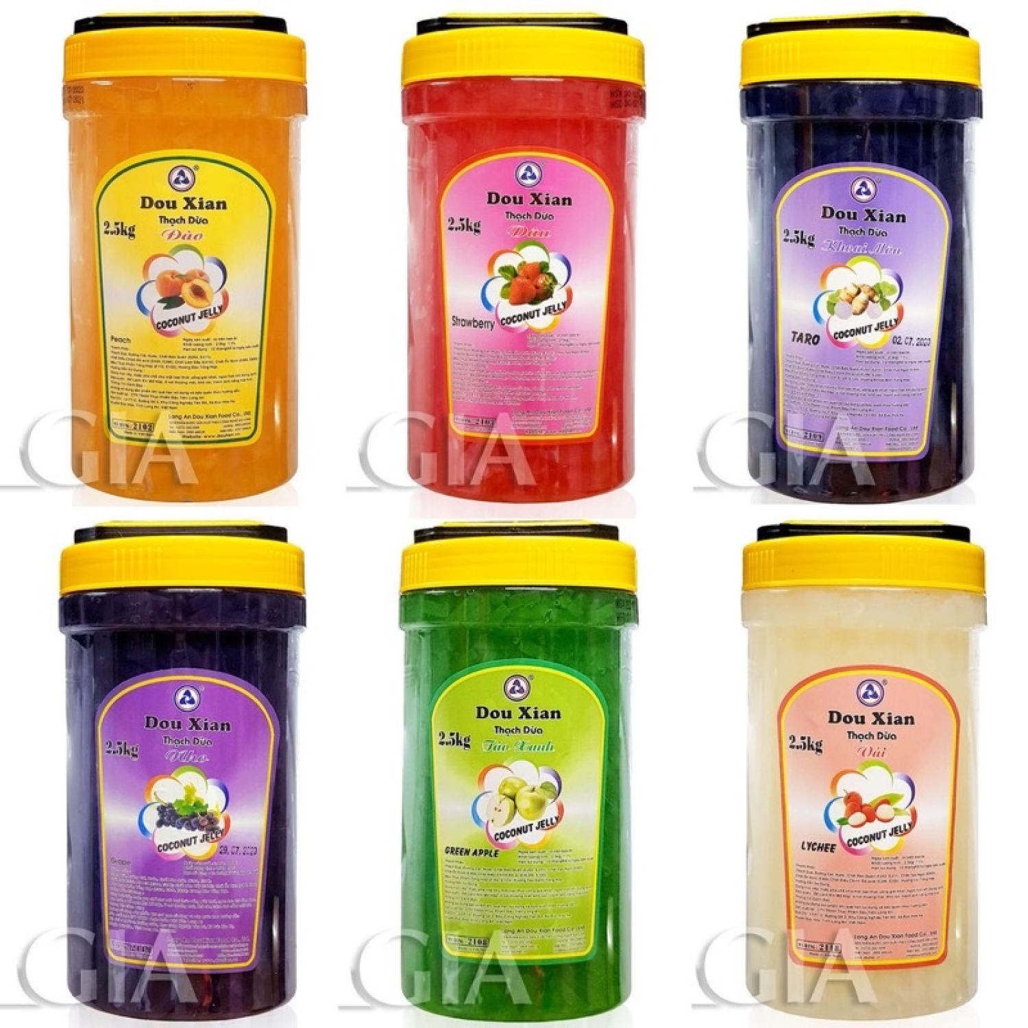 Thạch dừa douxian hàng huy hộp 2.5kg