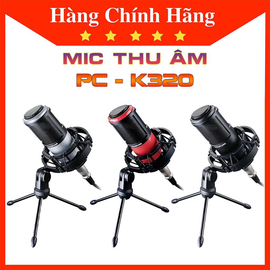 Mic thu âm Takstar PC-K320 hát karaoke, Livestream, thu âm chuyên nghiệp, bảo hành 12 tháng