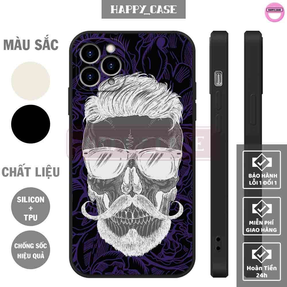 Ốp iphone sk374 hình cool barber chống sốc iphone happy case