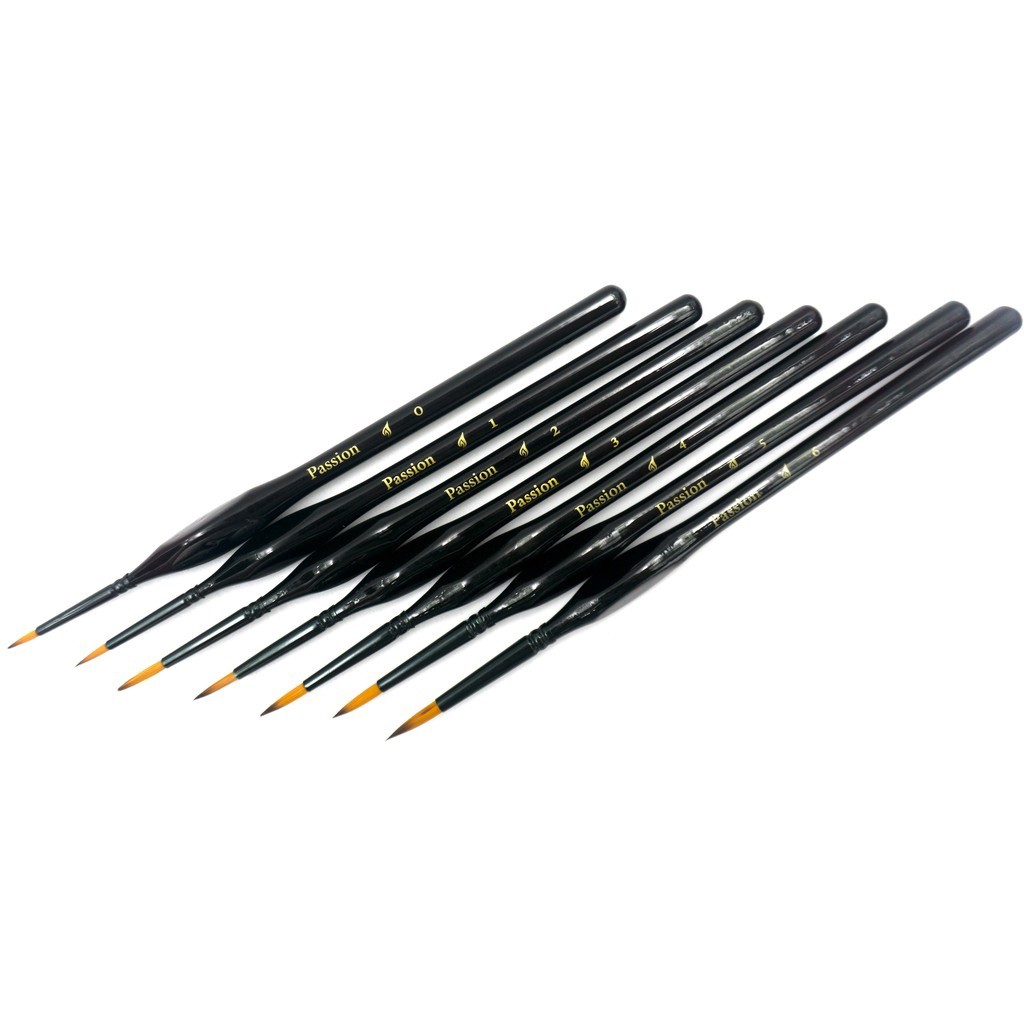 Cọ tỉa Passion ke nét vẽ màu nước Goache, Acrylic, vẽ kính , vẽ nail