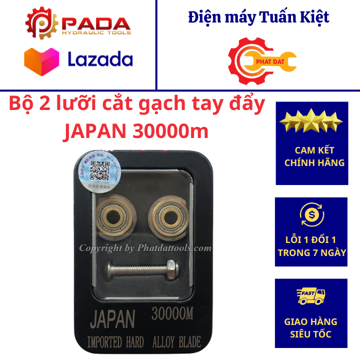 Bộ 2 lưỡi cắt gạch tay đẩy JAPAN 30000m-Lưỡi cắt cho máy cắt gạch tay đẩy