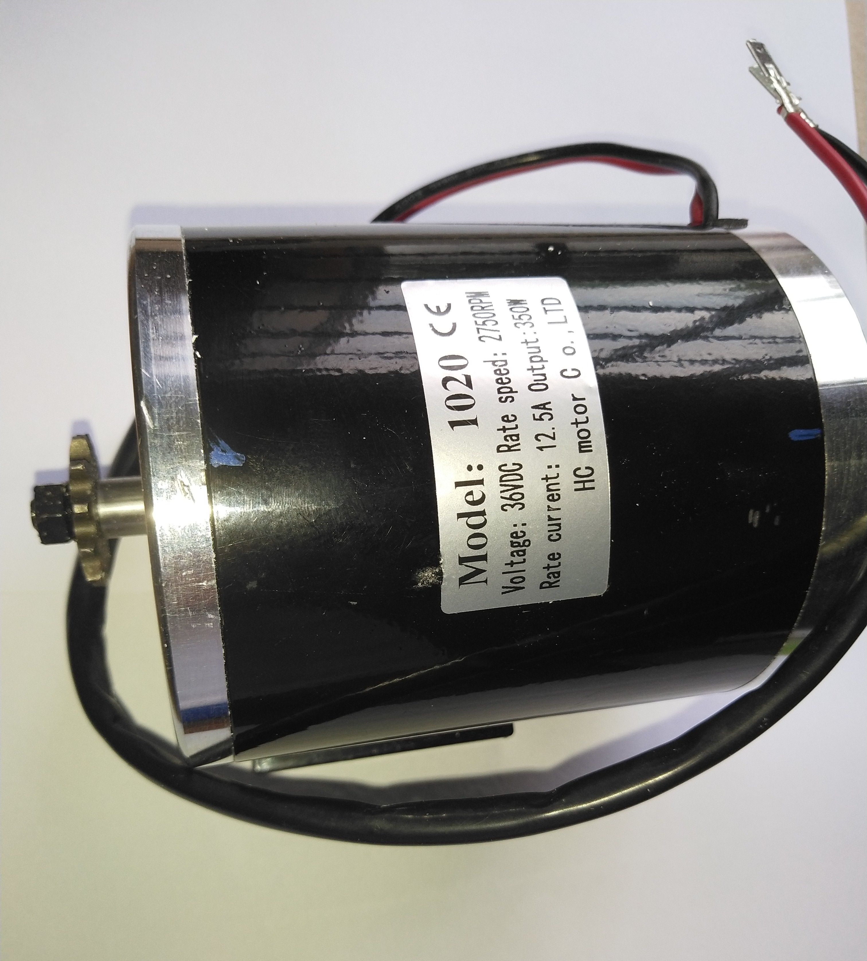 Động cơ điện 36v350w, Motor Model 1020 2750RPM 12.5A chế xe điện, làm các dự án DIY