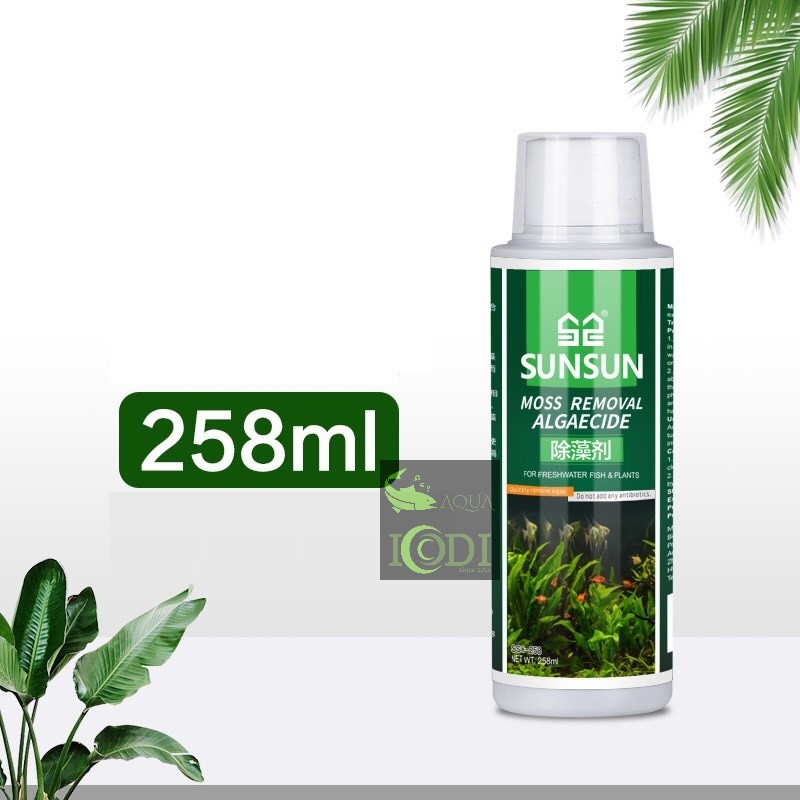 Dung dịch diệt rêu hại hồ cá SUNSUN Moss Removal Algaecide 258ml