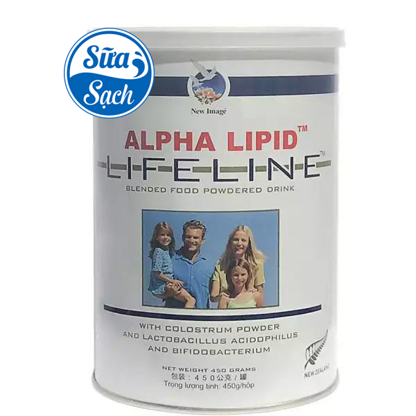 Sữa Non Alpha Lipid Lifeline Của New Zealand hộp 450 gram
