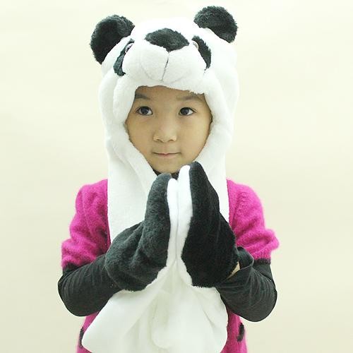 Mũ thú động vật mũ gấu sói hổ bò sữa chim cánh cụt siêu kute - mũpanda