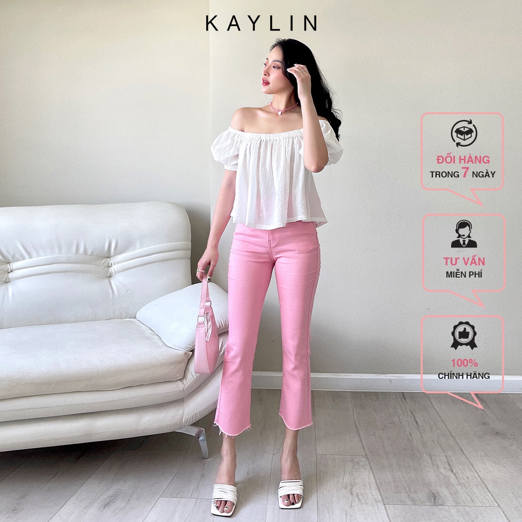 Áo trễ vai tay bồng n1718 - kaylin
