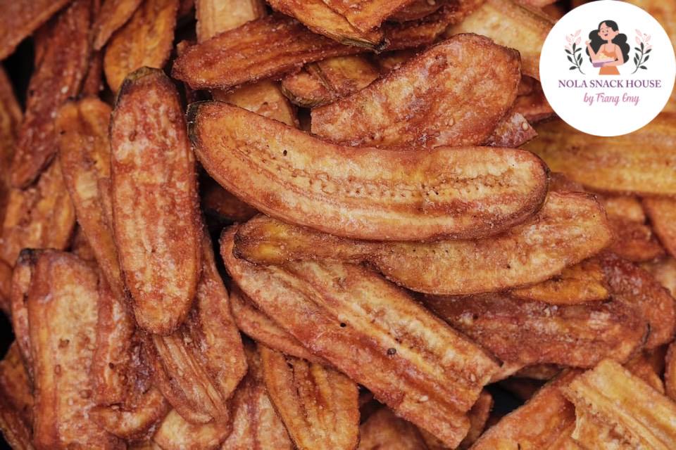 500gr Chuối Sấy Mè Gừng - Chuẩn Vị Đà Lạt