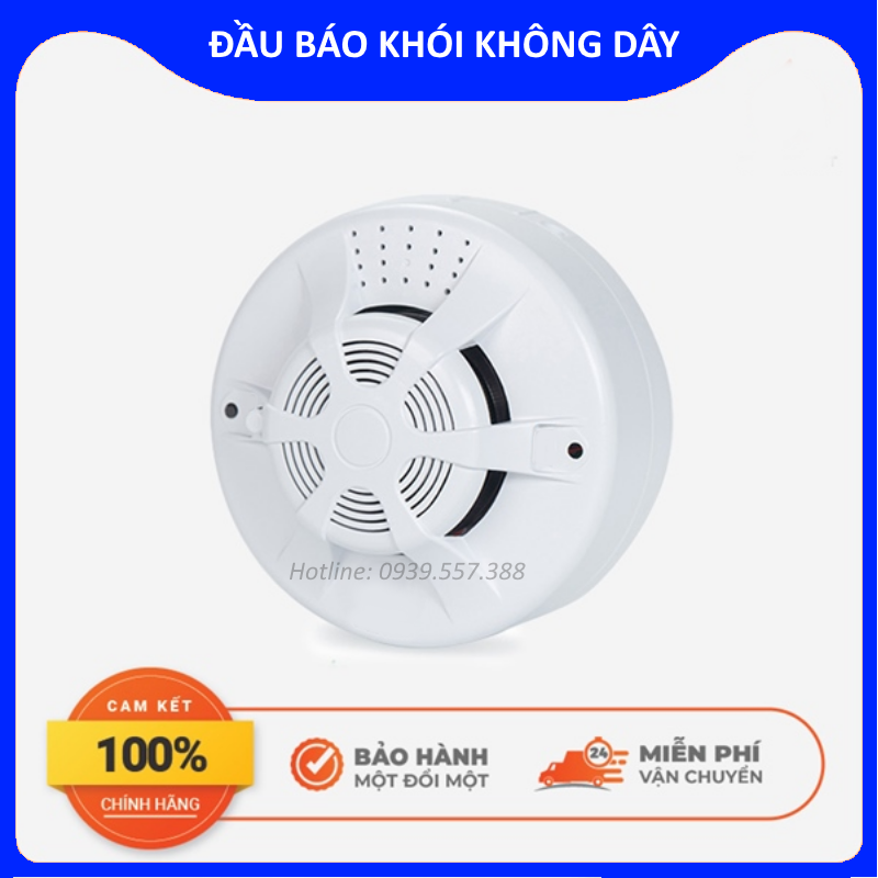 Báo cháy khói quang điện độc lập , đầu báo khói không dây sử dụng pin , cảm biến khói , báo động âm thanh và ánh sáng