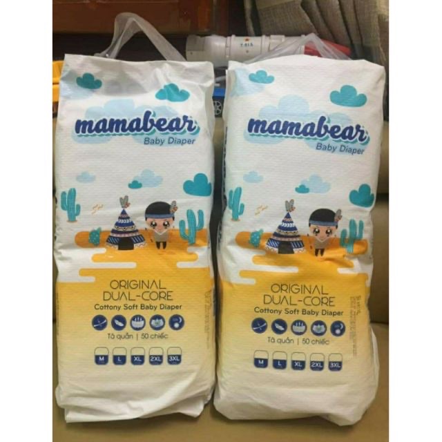 Bỉm quần Mama bear m100/l100/xl100/xxl100/xxxl100
