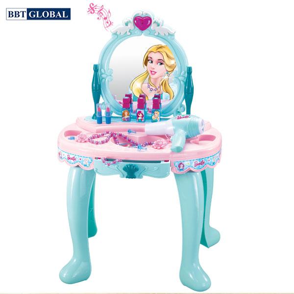 Bàn trang điểm màu xanh ngọc cho bé 008-905 - đồ chơi trẻ em, do choi tre em, bộ trang điểm