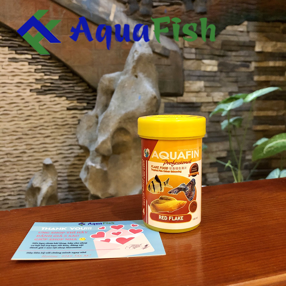 [HOÀN TIỀN 10%]Thức Ăn Cho Cá AQUAFIN Hộp 100ml