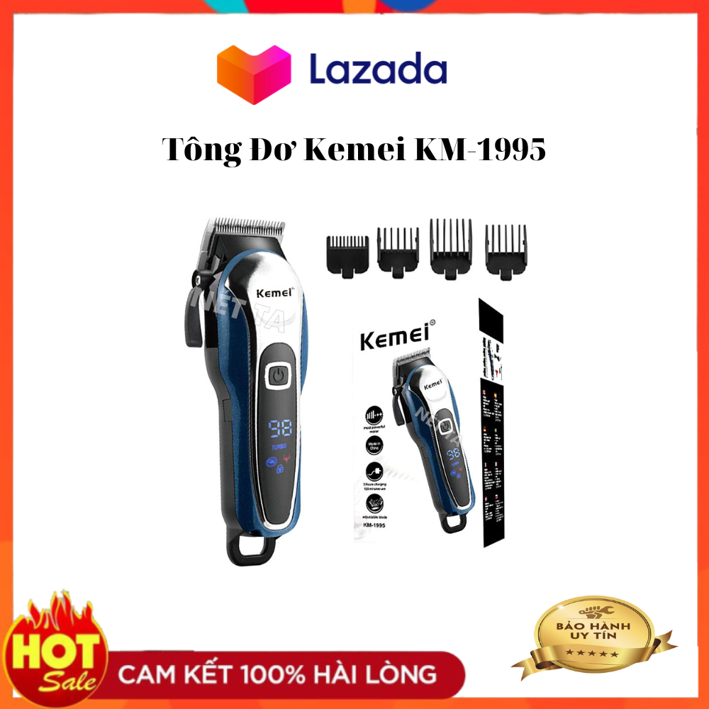 Tông đơ cắt tóc chuyên nghiệp kemei km-1995 cao cấp - tông đơ cắt tóc không dây cao cấp kemei km-1995 - chuyên nghiệp - salon tóc - beauty shop - barber shop