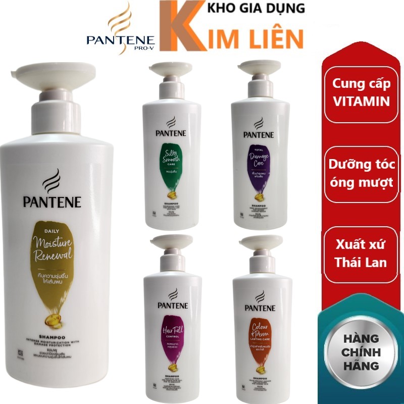 Dầu gội dưỡng tóc pantene thái lan 410ml - ngăn rụng tóc / mượt mà óng ả / chăm sóc hư tổn