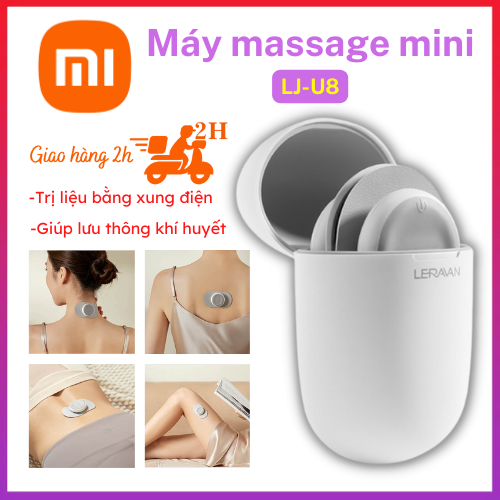 Máy massage xung điện Xiaomi Leravan LJ-U8 - Kích thích lưu thông khí huyết - Miếng Dán Massage Mini Qua Hình Thức Truyền Xung Điện Tích Hợp 6 Chế Độ Massage - Bảo hành 12 tháng