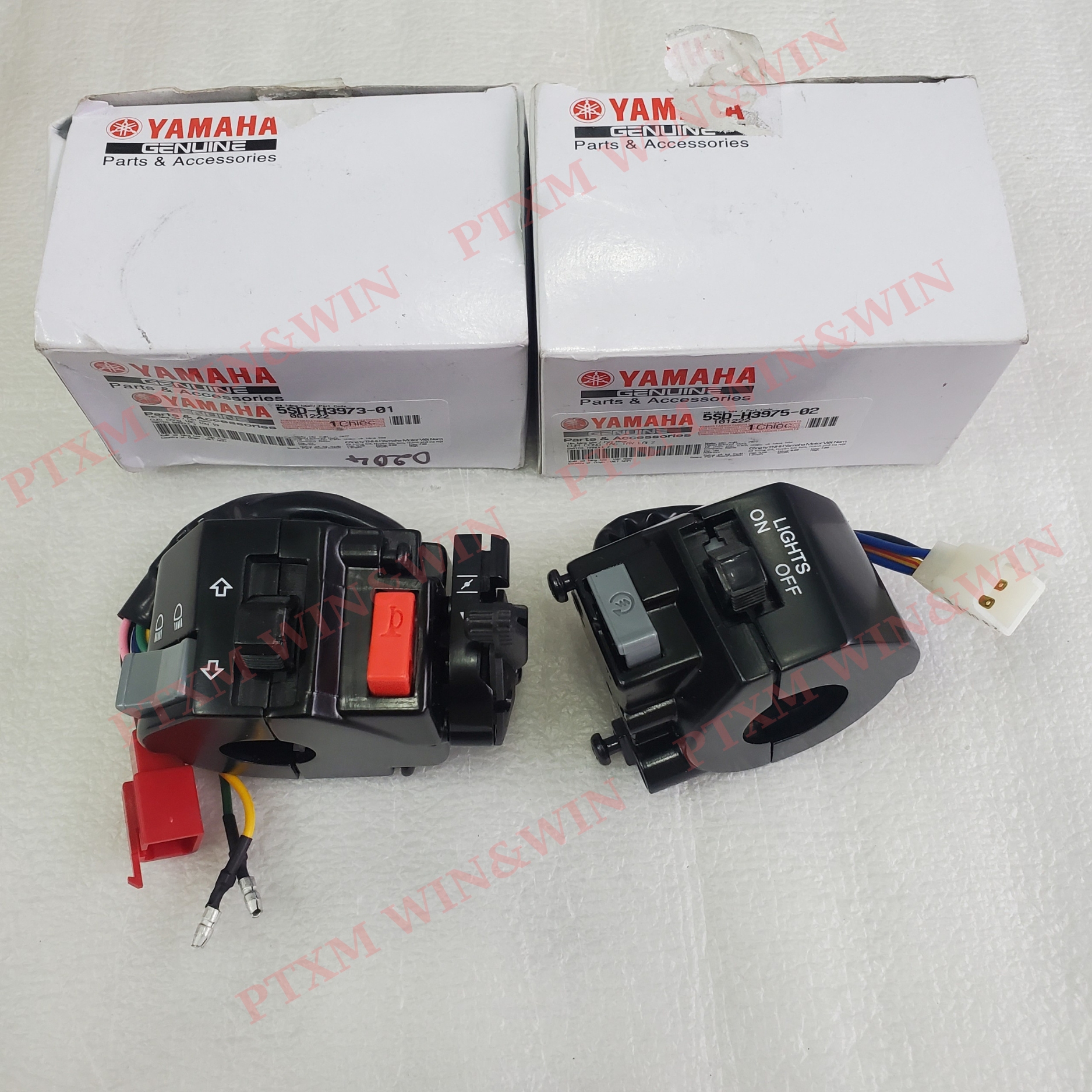 Cùm công tắc jupiter v, r zin yamaha vn - 5sd-h3973-01/ 5sd-h3975-02