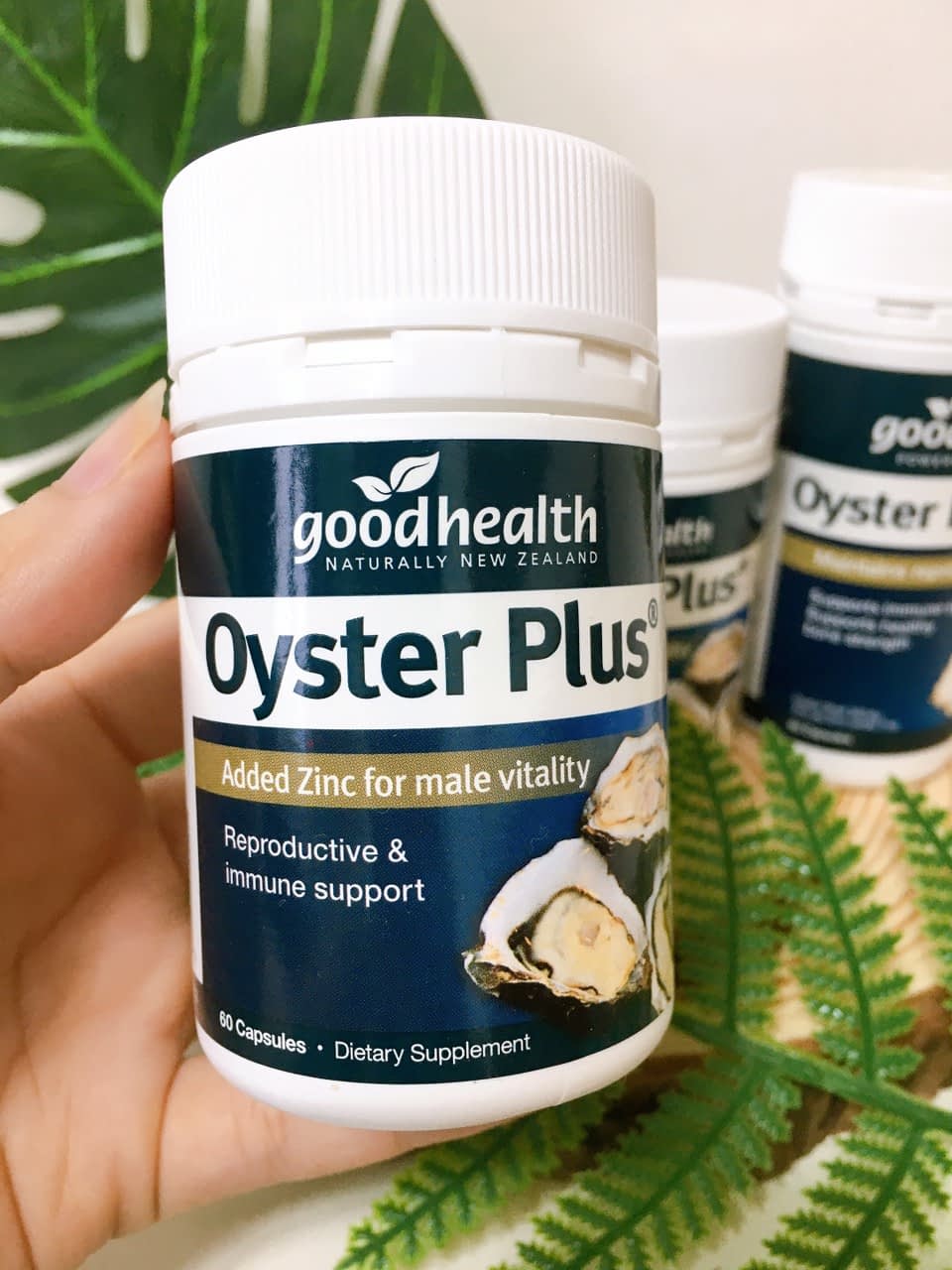 Tinh chất hàu New Zealand Good Health Oyster Plus tăng cường sinh lý nam giới hộp 60v