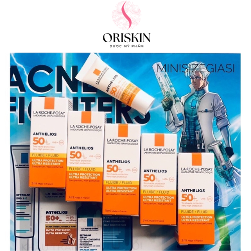Sample La Roche Posay - Kem Chống Nắng Dạng Sữa Lỏng Nhẹ Không Nhờn Rít Anthelios Fluid SPF50 3ml