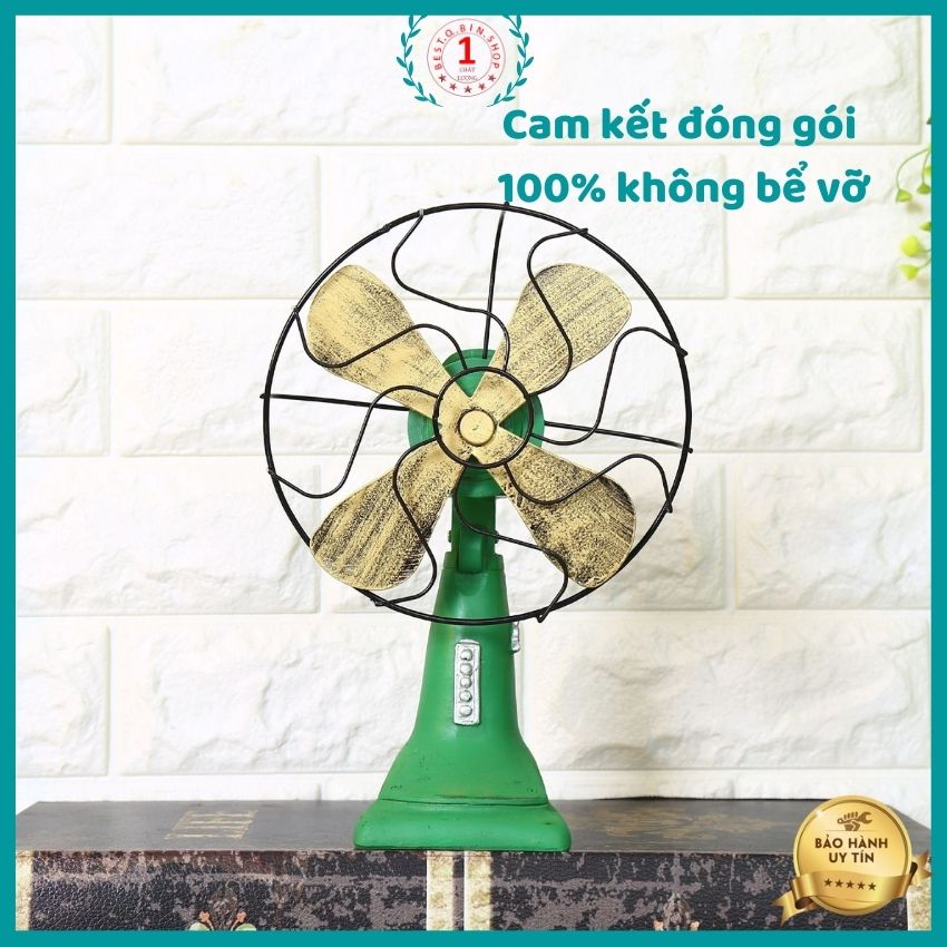 mô hình quạt decor trang trí bàn làm việc tiểu cảnh setup backround chụp ảnh phong cách vintage chất liệu cánh kim loại Dùng làm quà tặng , trang trí nhà cửa , đem lại may mắn giảm stress  Cam kết đóng gói không bể vỡ , Qbinshop
