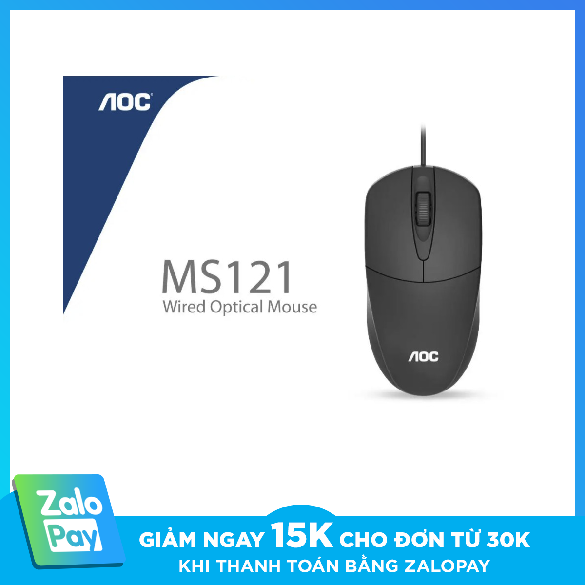 Chuột có dây aoc ms121 1200dpi chuột chơi game văn phòng