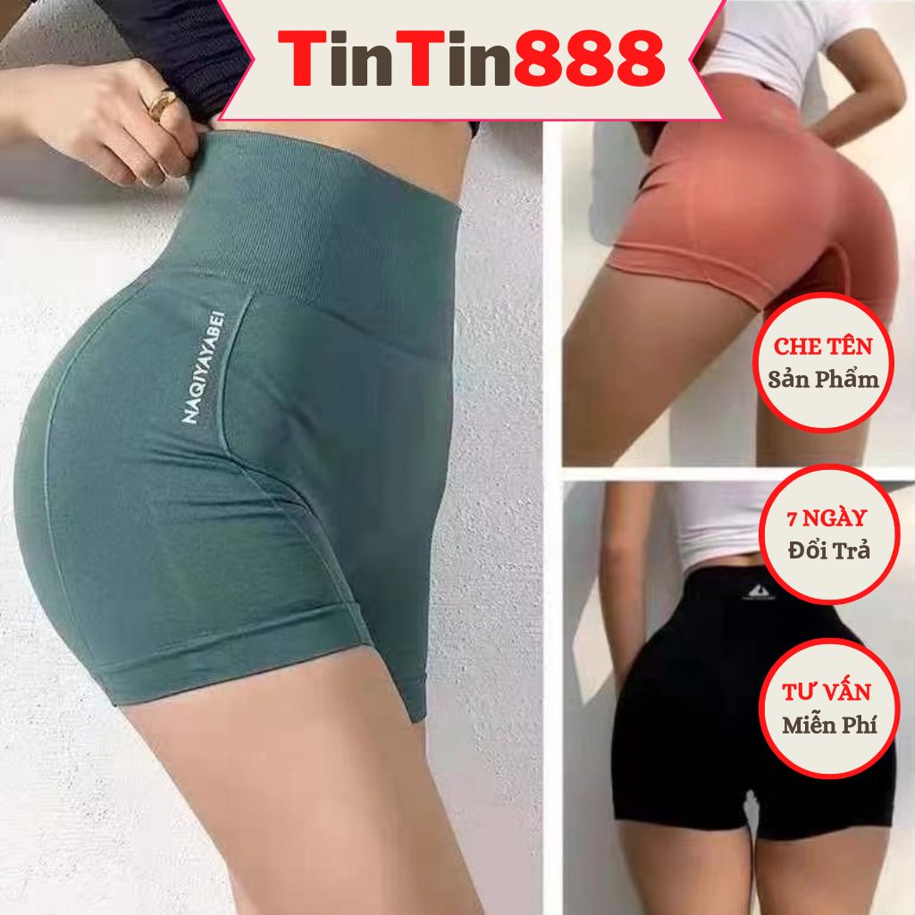Quần Tập đùi lưng cao nịt bụng Gym yoga Aerobic co dãn mềm mại - Quần Thể Thao Nâng Mông cạp cao thon gọn vòng eo  - Quần mặc trong váy gen bụng váy - TinTin888