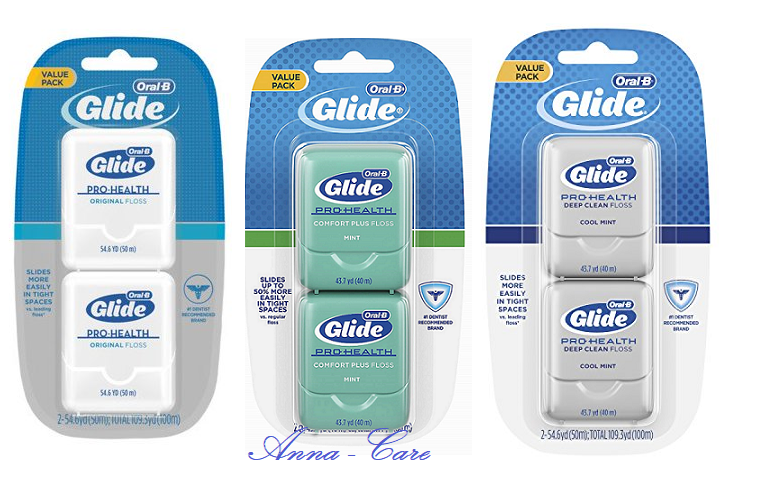Chỉ nha khoa vị bạc hà Oral-B Glide Pro-Health set 2x40 mét của Mỹ