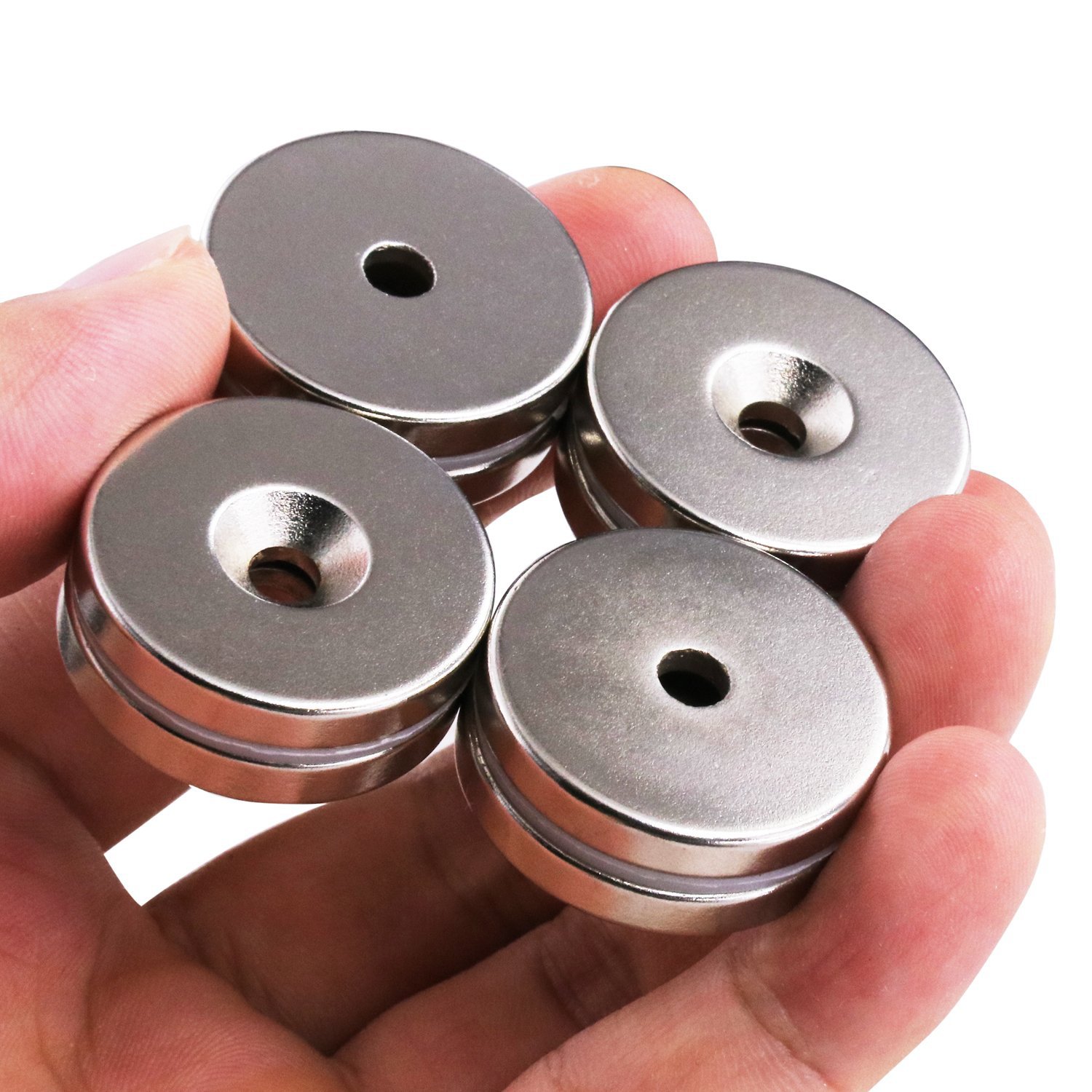 Nam châm tròn 20x5 lỗ 5mm từ tính mạnh n35