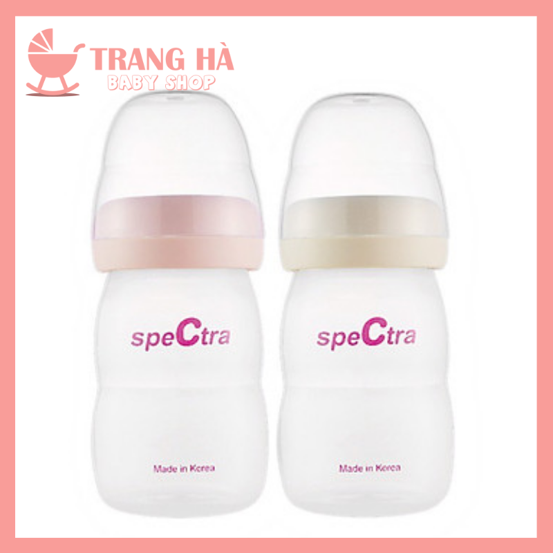 🎖️CHÍNH HÃNG 🎖️- Bộ 2 Bình Trữ Sữa Spectra 160ml Có Nắp Đậy
