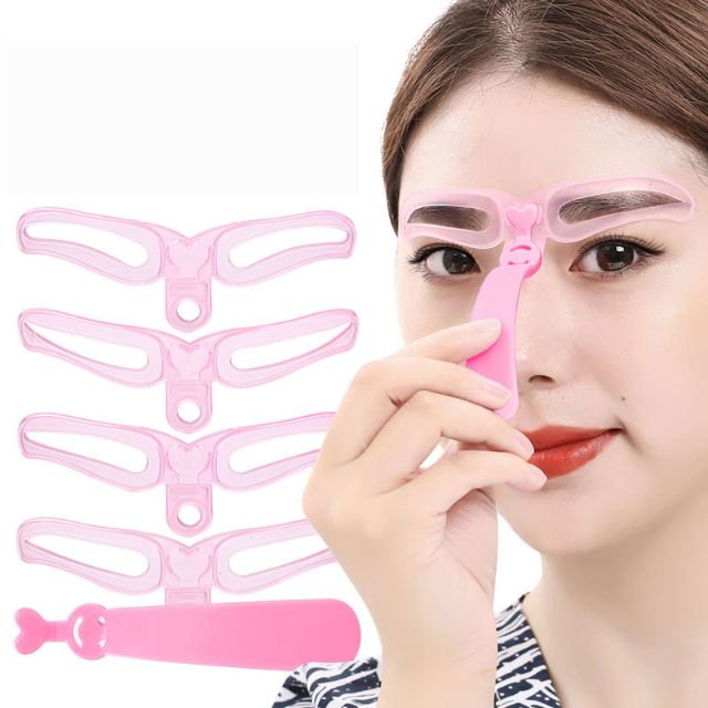 Bộ 4 khuôn kẻ mày có khung định hình