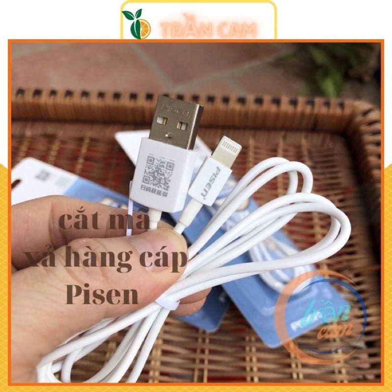 Cáp sạc iphone pisen 5/6/7/8x/11