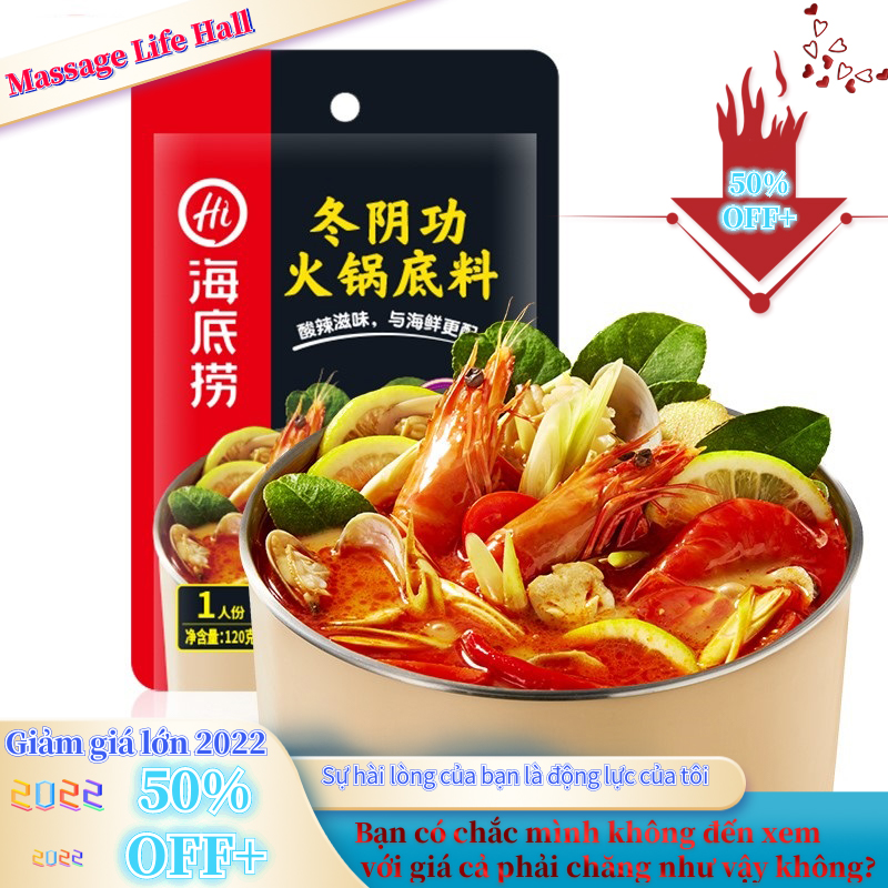 Đáy lẩu Haidilao dành cho 1 người Lẩu nhỏ Shabu-Shabu Thịt cừu cay Xiên nướng thơm Maocai Rau xào, Mì và Súp