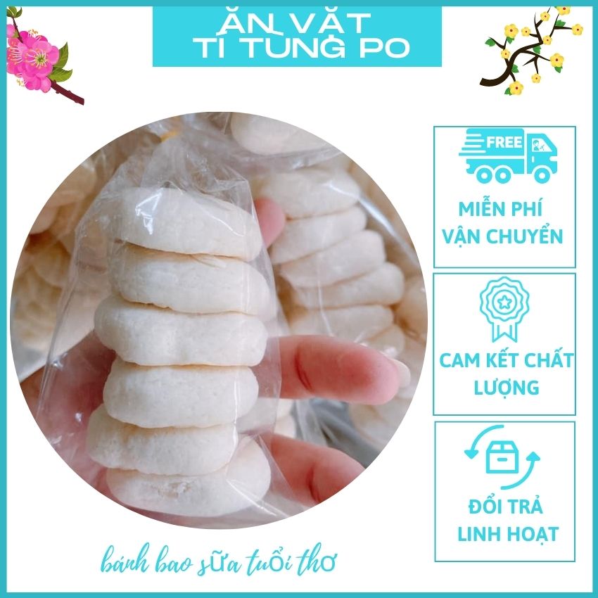 [FREESHIP+SALERẺ] Bánh Bao Sữa Tuổi Thơ ĂNVẶTTÍTÙNGPOThơm Ngon Phù Hợp Nhiều Lứa Tuổi Đặc Biệt Là Trẻ Em Ăn Vặt, Ăn Chay Làm Quà Tặng Đều Ý Nghĩa Tặng Kèm Quà