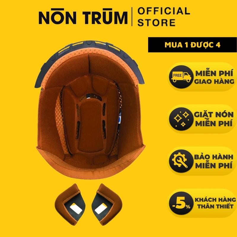 Lót mũ bảo hiểm 3/4 royal m139 phiên bản mới 2021 gồm 2 ốp tai và 1 lót mũ - nón trùm
