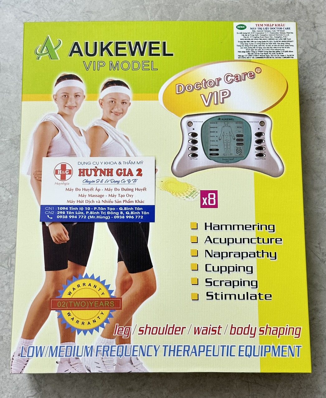 Máy massage xung điện 8 miếng dán aukewel ak-vip chính hãng bảo hành 2 nam9