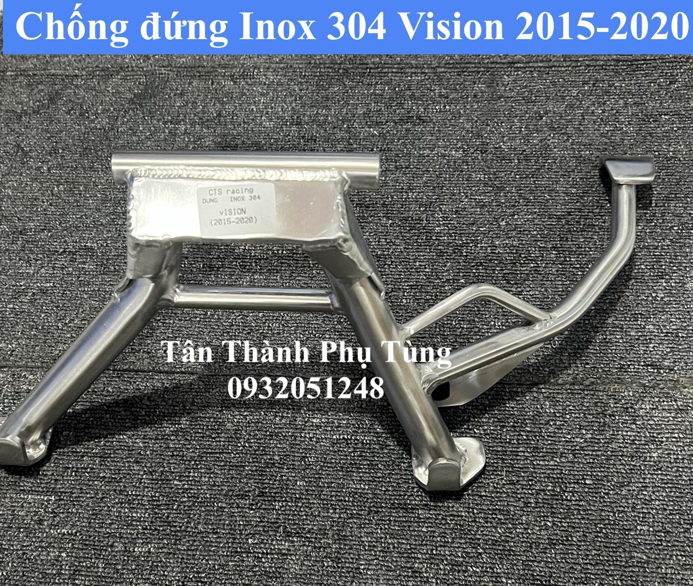 Chống đứng inox 304 gắn vision 2015-2020