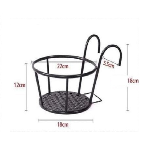 Bộ 3 giá để chậu hoa treo ban công