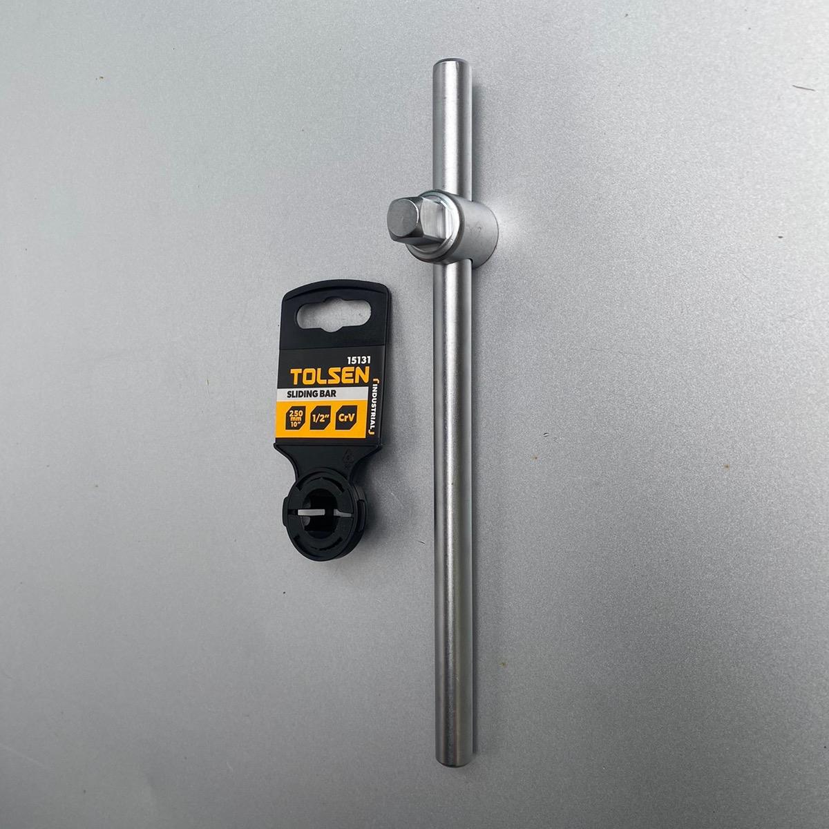Cần trượt 1/2 inch tolsen 15131, tay công, tay vặn, thanh nối đầu khẩu 1/2 inch