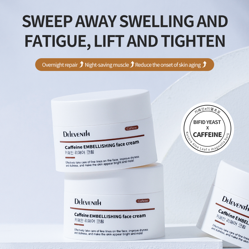 Kem Dưỡng Phục Hồi Da Hư Tổn Deleventh Hàn Quốc 30g Caffeine Trẻ Hóa Da Ngăn Ngừa Lão Hóa Chống Oxy Hóa - De3002