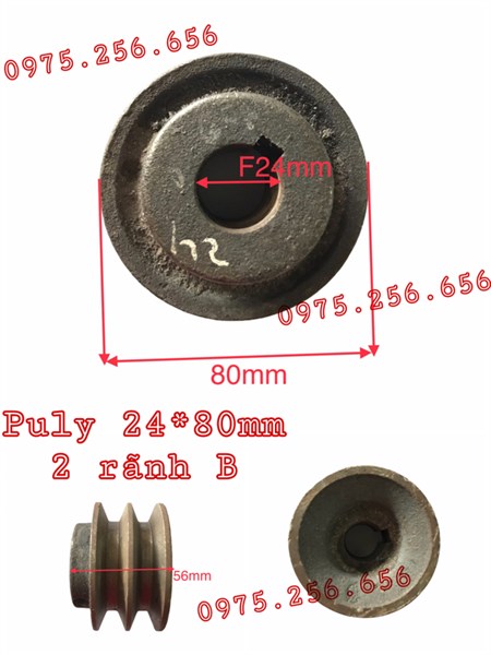Puly 24*80mm-2 rãnh b phụ tùng trần đạt