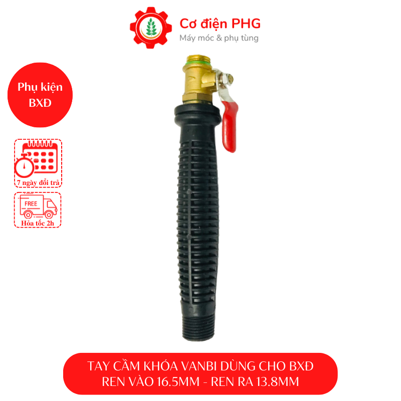 Tay cầm chuyên dùng cho bình xịt điện trừ sâu, tưới cây, tưới lan - Tay cầm van bi