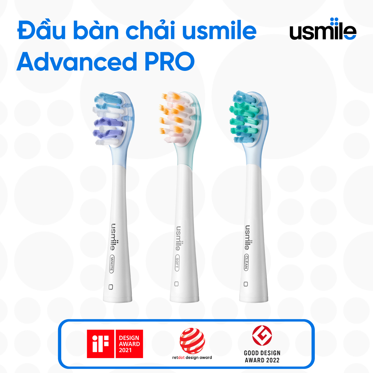Đầu bàn chải usmile Advanced Professional (Air-bag PRO) - Phụ kiện chính hãng