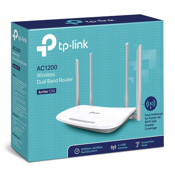 Bộ Phát Wifi Tp-Link Ac1200 Archer C50 - Router Wi-Fi Băng Tần Kép Hàng  Bh 24 Tháng