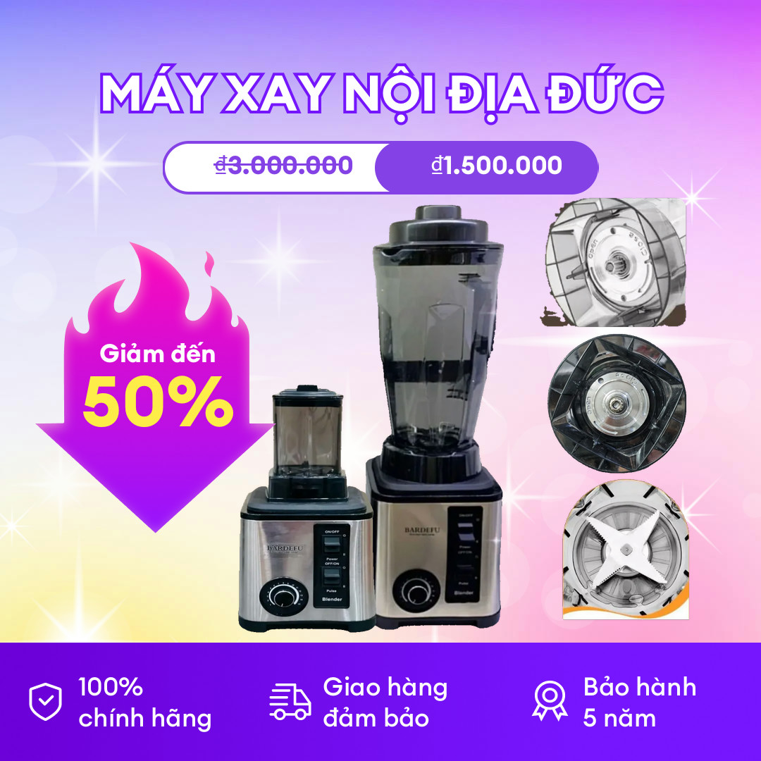 Máy Xay Sinh Tố công nghiệp Đức công suất lớn 8500w, dung tích 3 lít
