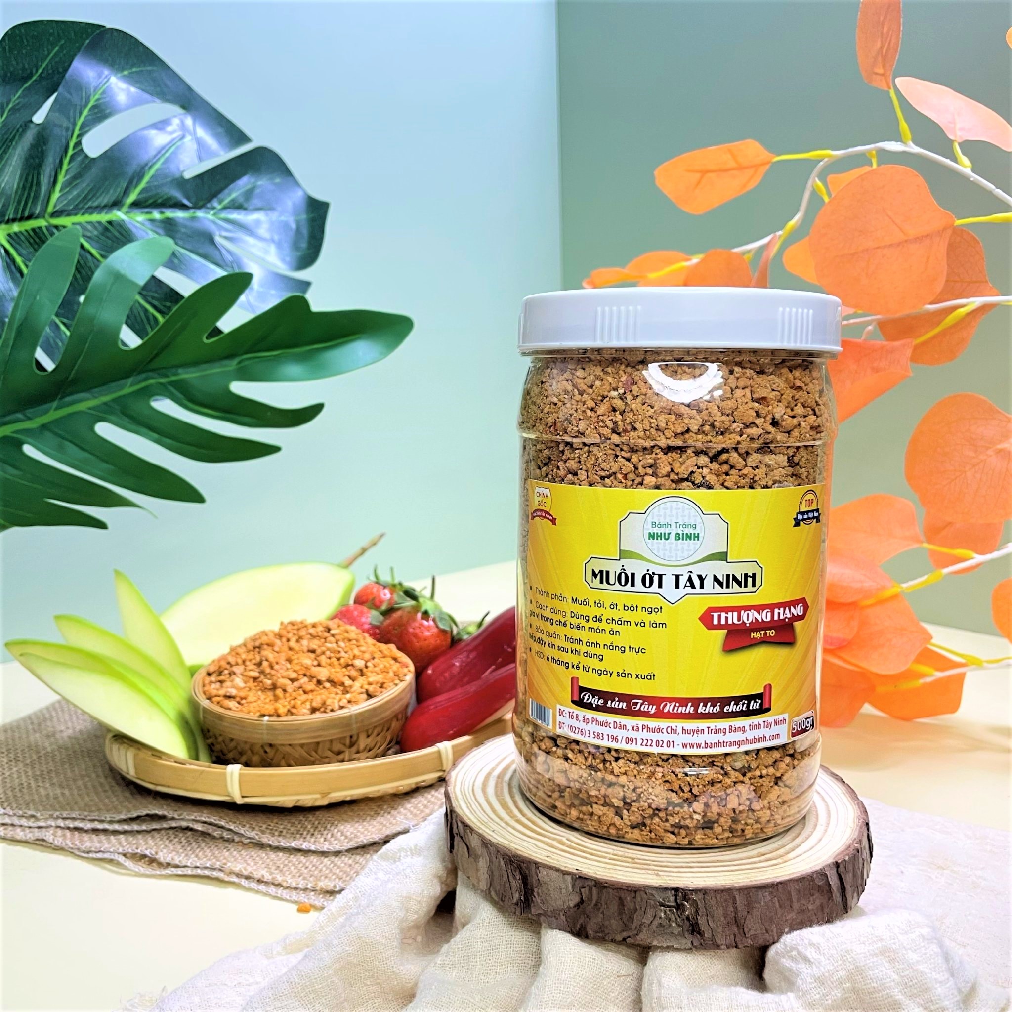 Muối Ớt Tây Ninh HẠT TO Như Bình Dùng Chấm Trái Cây Trộn Bánh Tráng Ngon XỜI – TUYỆT VỜI