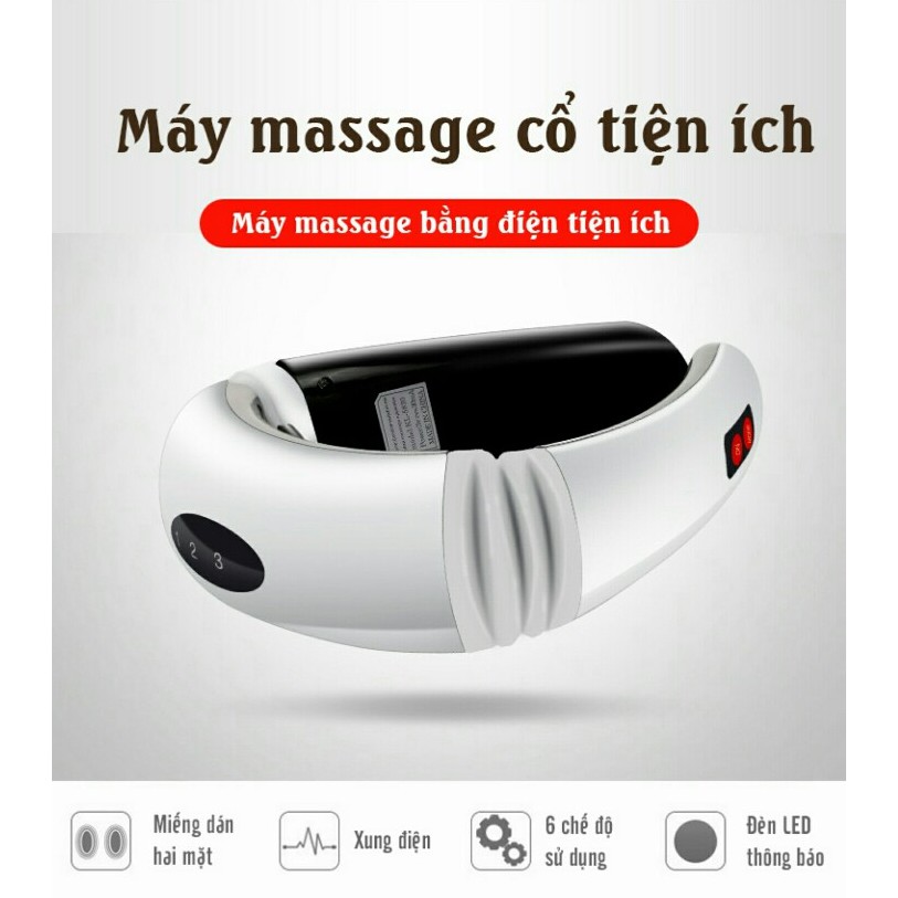 Máy massage cổ 3d cảm ứng xung điện từ kl-5830