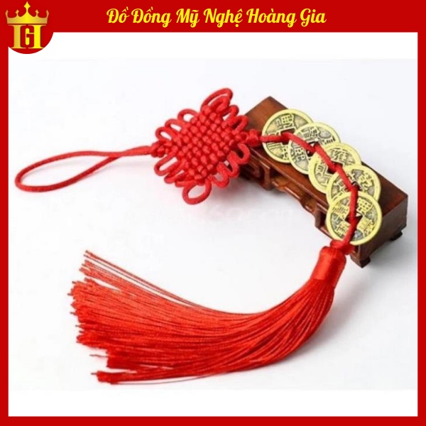Dây đồng xu ngũ đế chiêu tài hút lộc