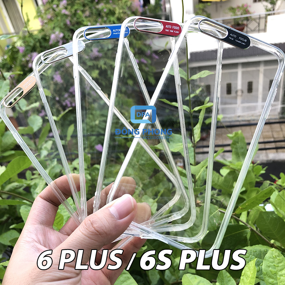 Ốp Lưng Dành Cho iPhone 6 Plus / 6S Plus Viền Nhôm Bảo Vệ Camera Siêu Đẹp