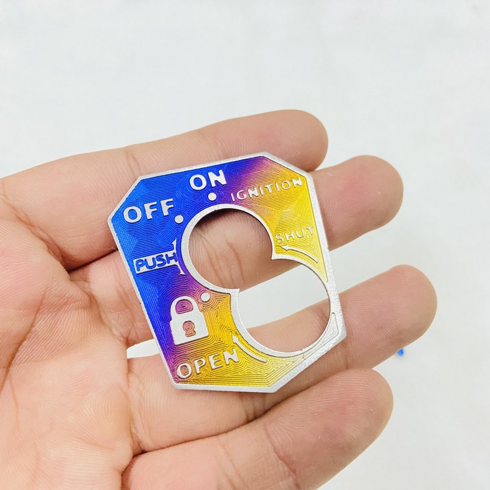 Tem dán trang trí nhôm TITAN 100% dán Ổ KHÓA cho xe HONDA SONIC 150, keo dán 3M siêu chắc