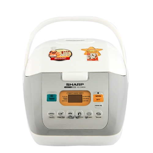 Nồi cơm điện tử sharp ks-com18v - trắng 1.8 l - hàng chính hãng
